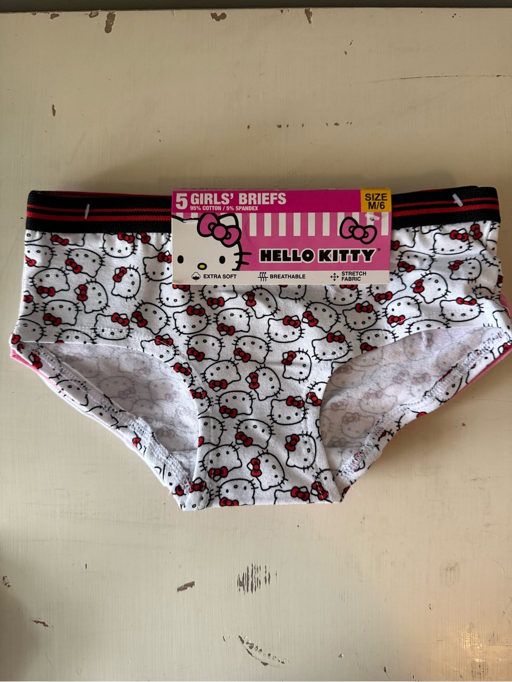 Hello Kitty 5 Pack Girls Panty • NWT • Girls M/6